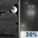 Tuesday Night: Mostly Cloudy then Chance Light Rain